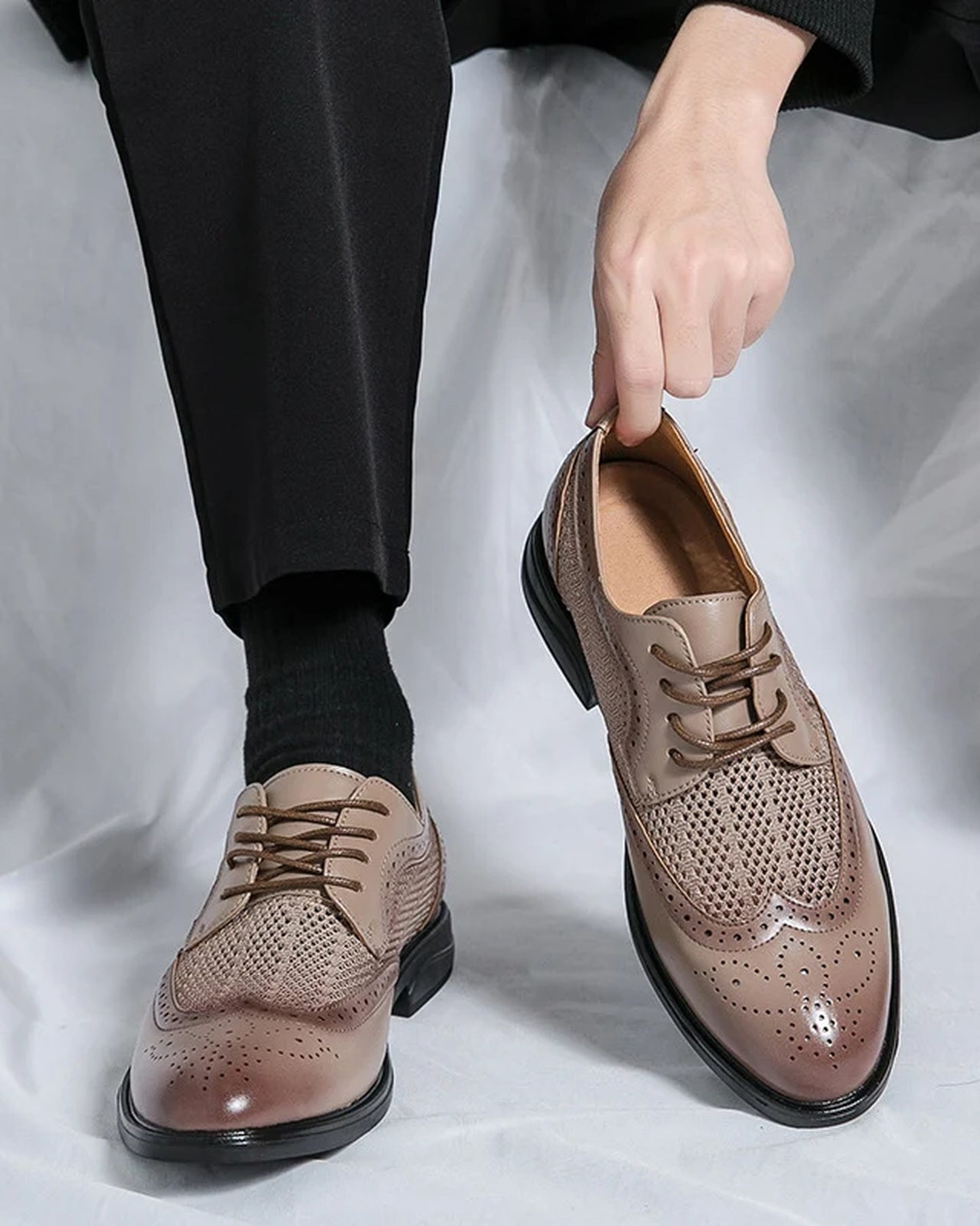 Matteo Heren Boty | Brogue Perforace | Síťovinové Panely
