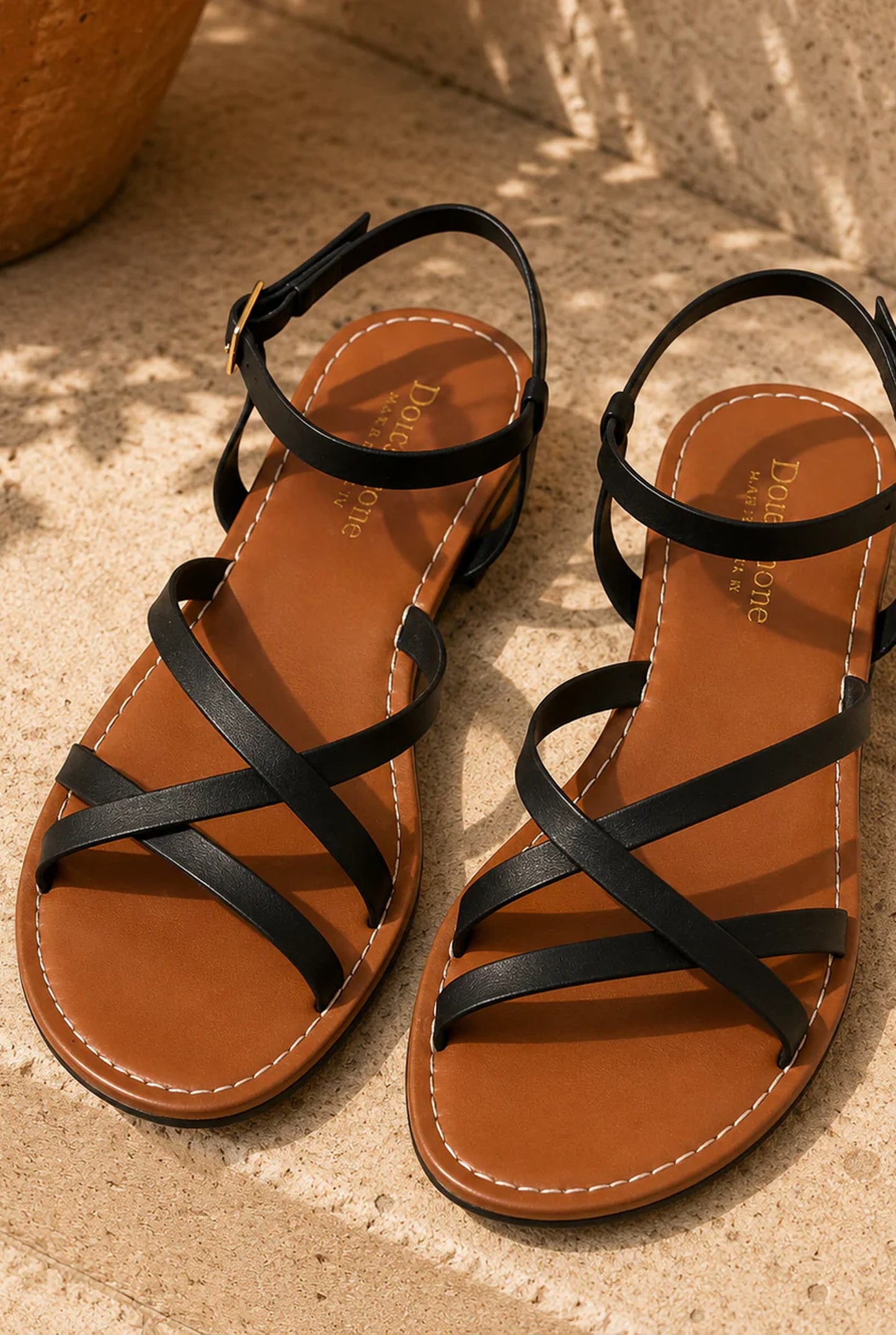 Cressida dames sandaler | Krydsede stropper | Tåring pasform