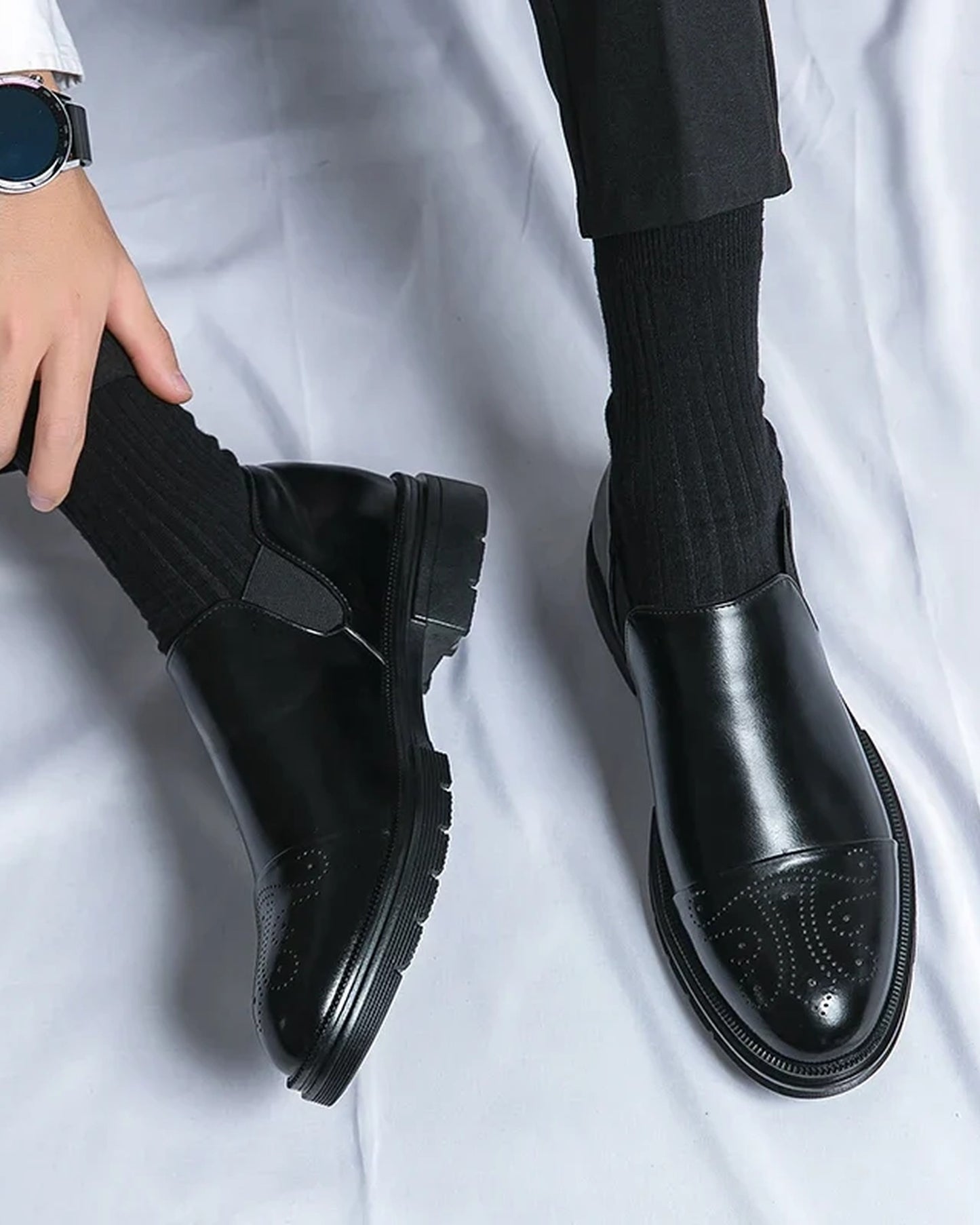 Manlio Heren Schoenen | Brogue Details | Stevige Zoolstructuur