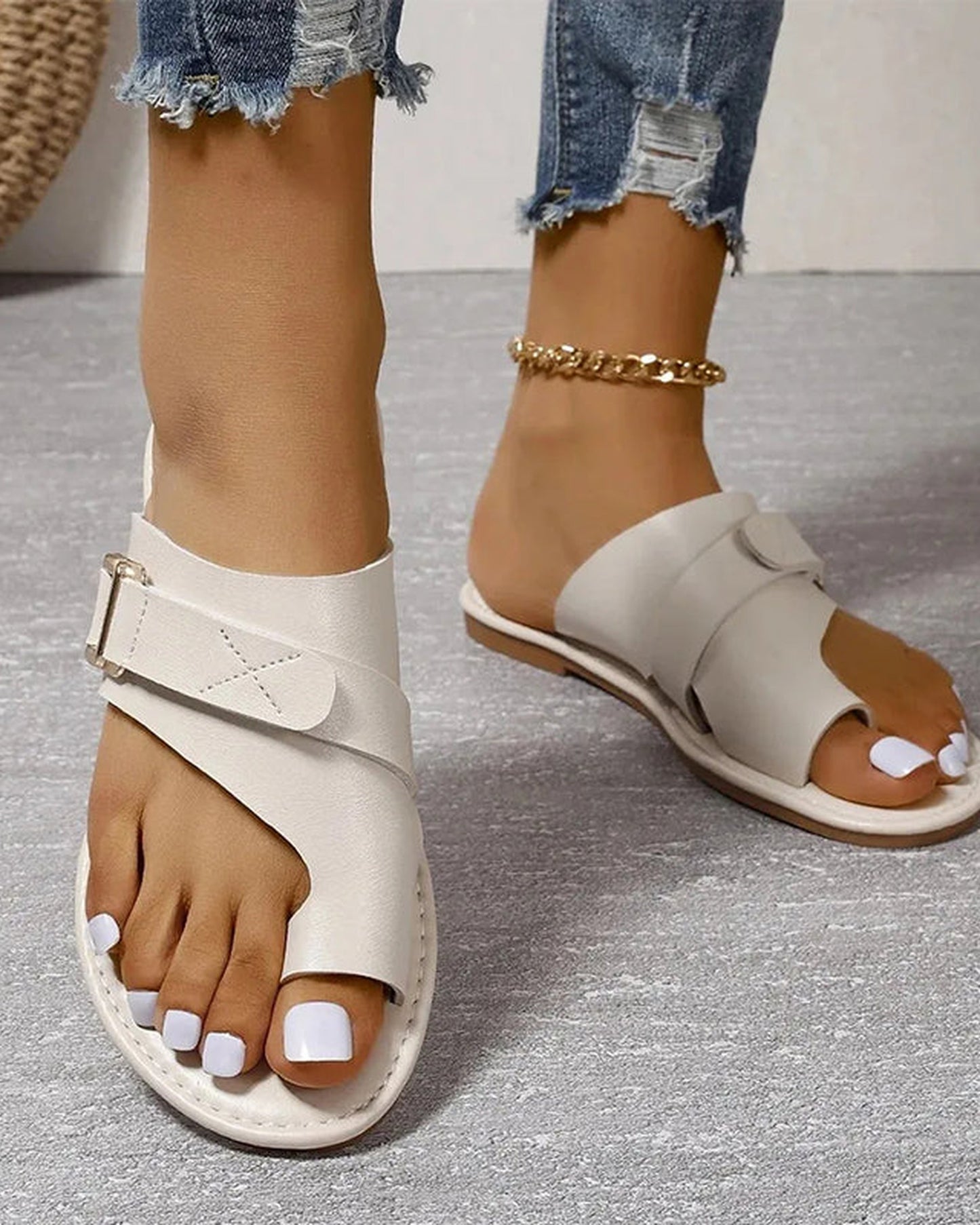 Vanessa Dames Sandalen | Gekruiste Bandjes | Met Gesp