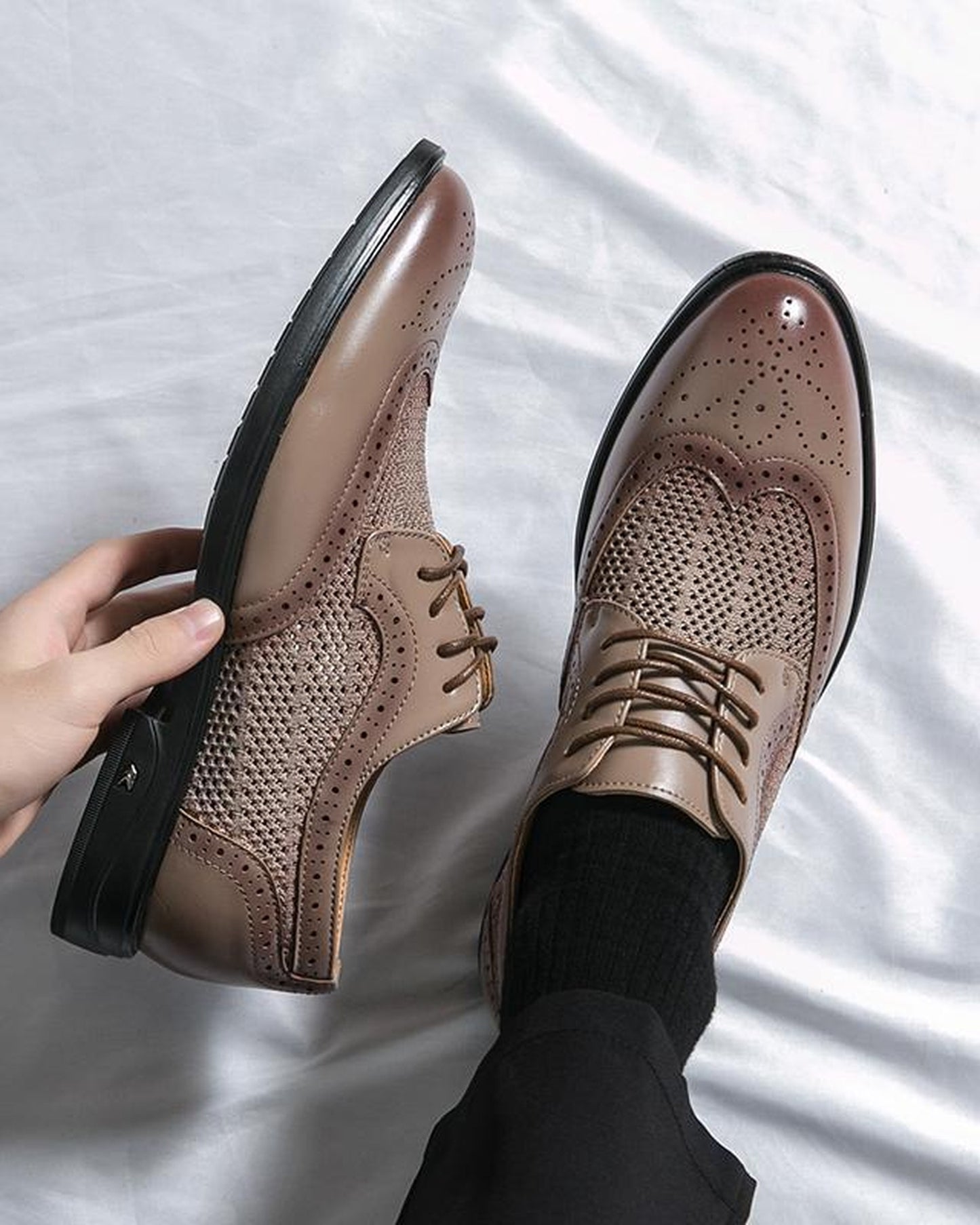Matteo Heren Boty | Brogue Perforace | Síťovinové Panely