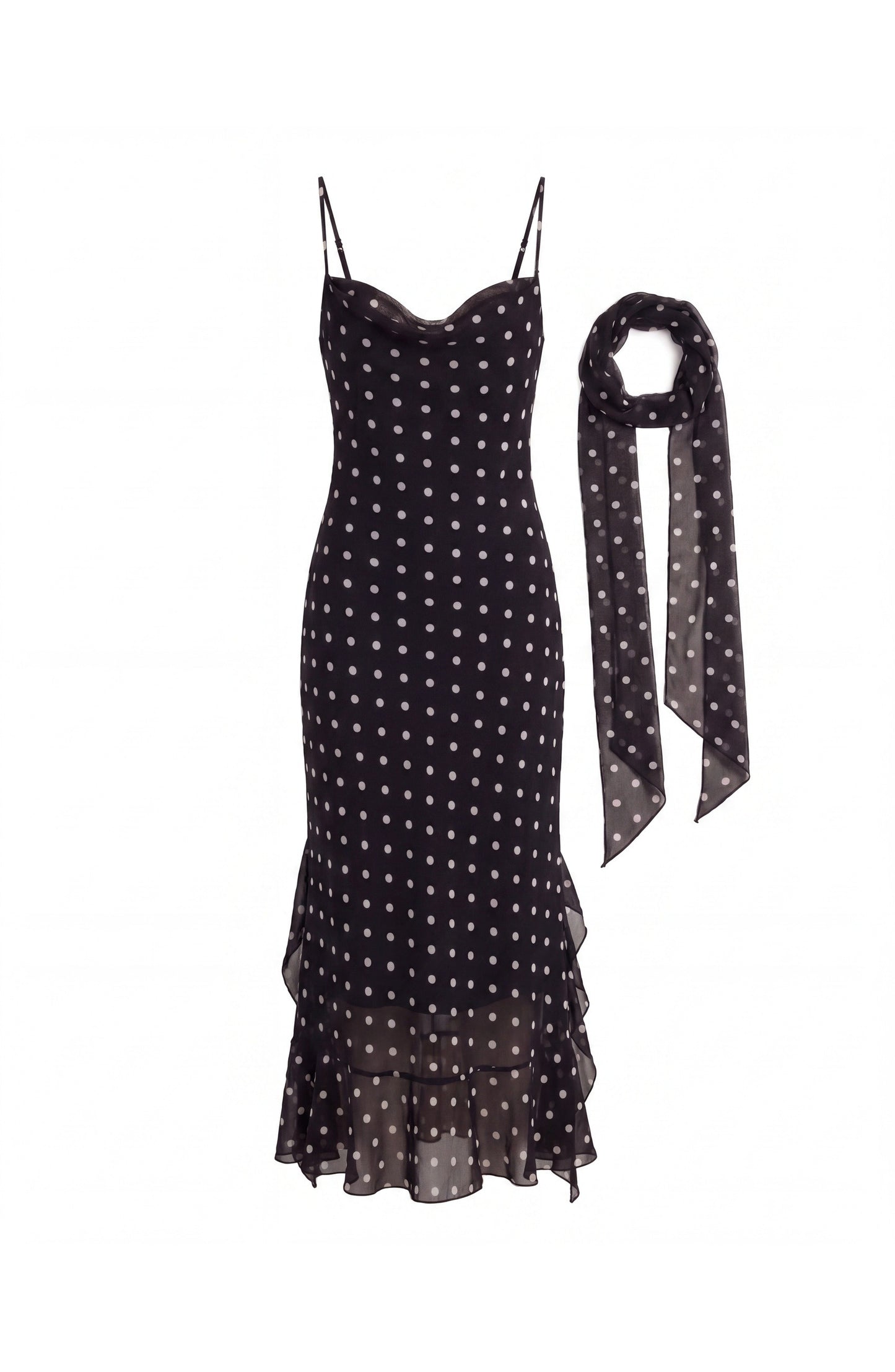 Valentine Women's Maxi Dress | Polka Dot | Halterneck with Corset Style
