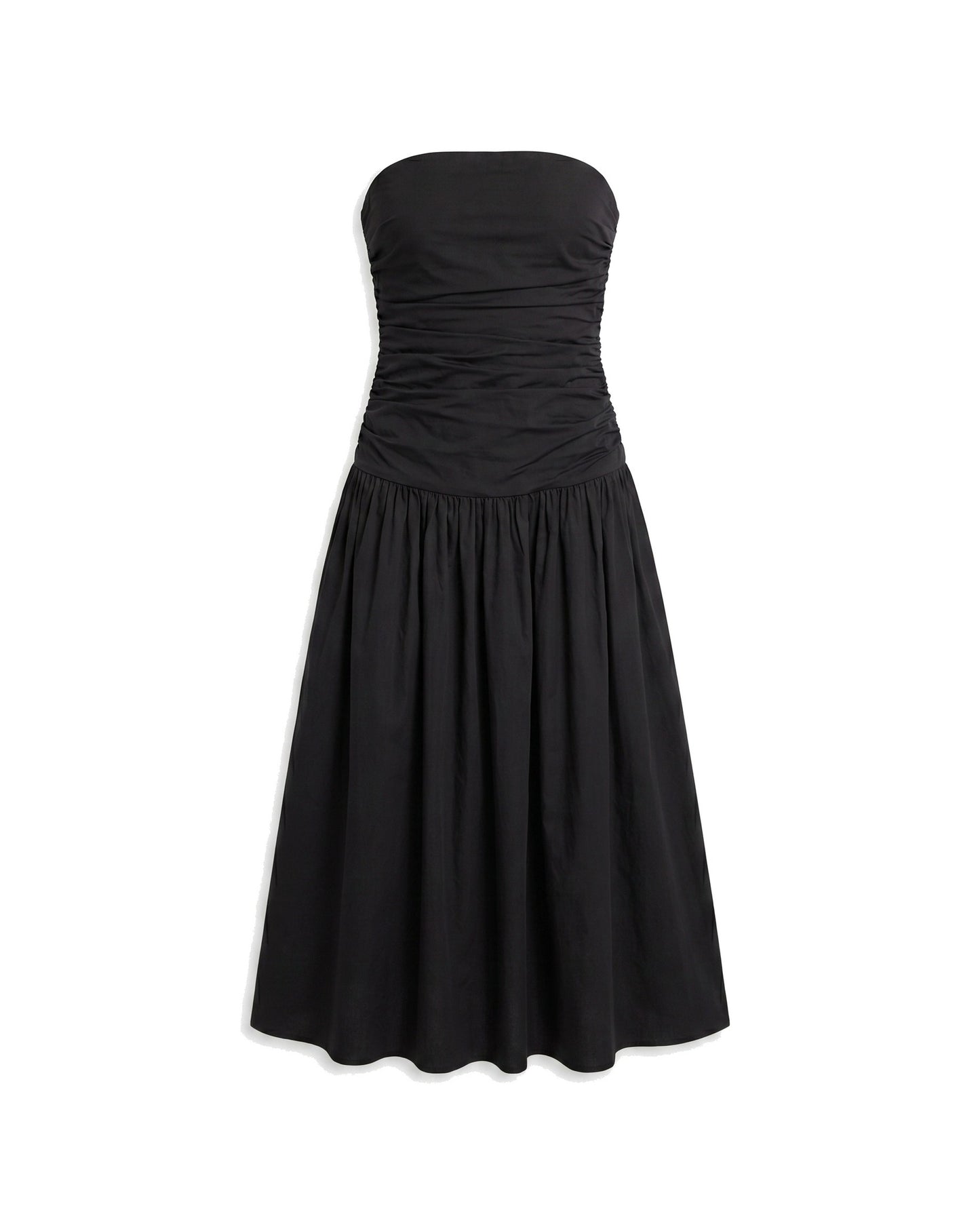 Modeste Dames Maxi Jurk | Strapless Bovenstuk | Gerimpelde Taille