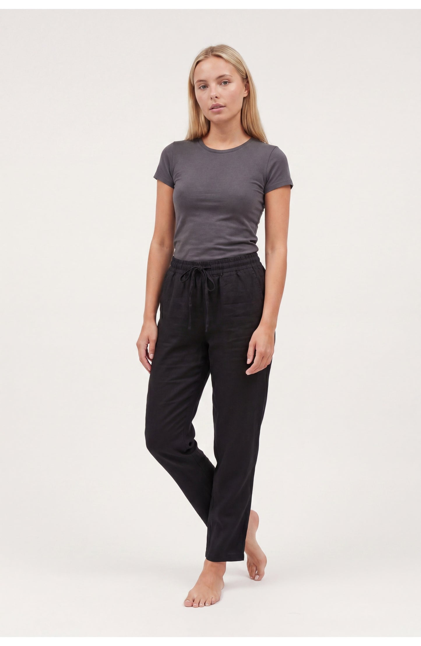 Fabienne Dames Broek | Elastische Taille | Rechte Pijpen