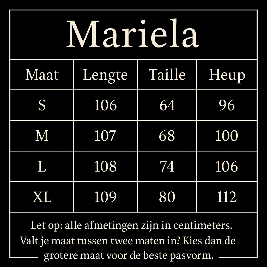 Maattabel