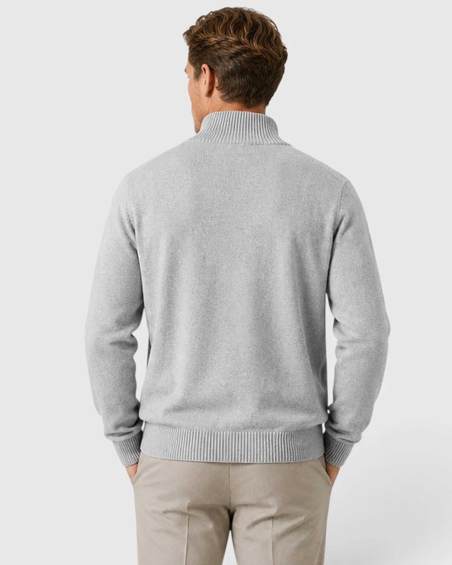 Valerio Heren Vest | Ritssluiting | Geribde Manchetten