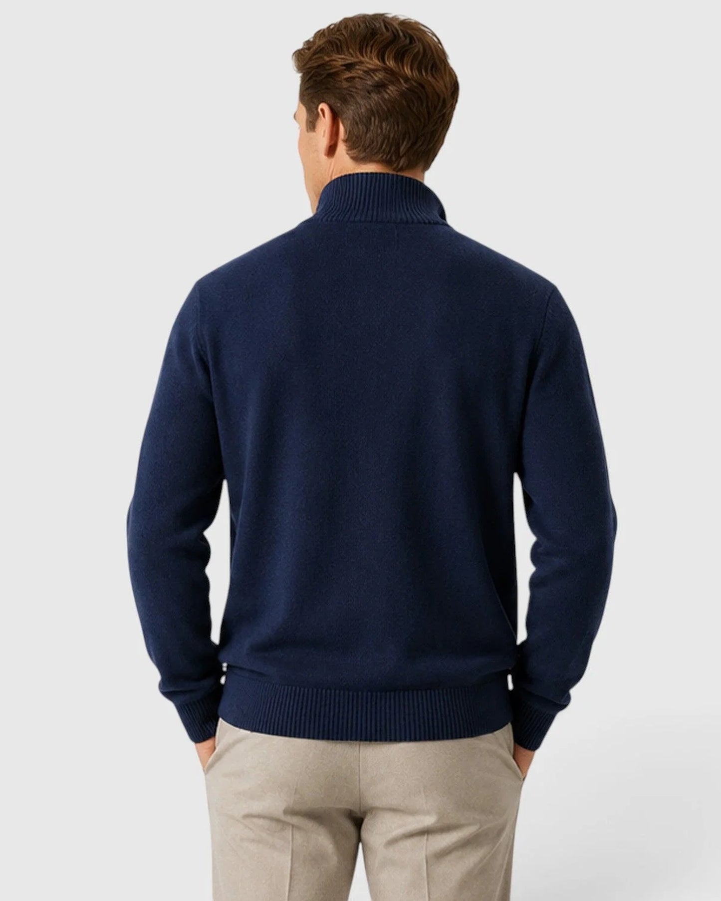 Valerio Heren Vest | Ritssluiting | Geribde Manchetten