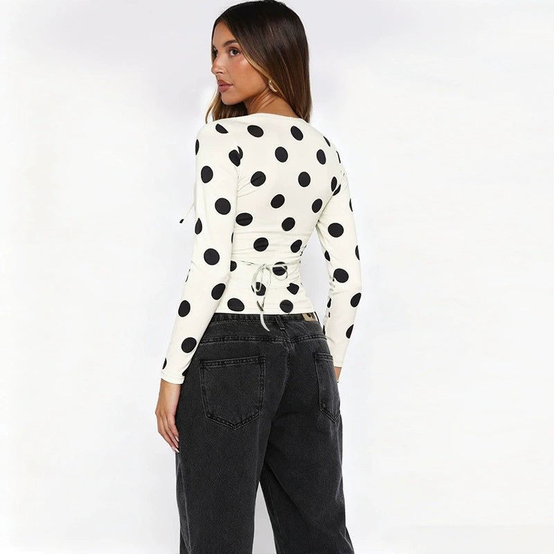 Benta Bustier |  Polka Dot Design met Strikdetail