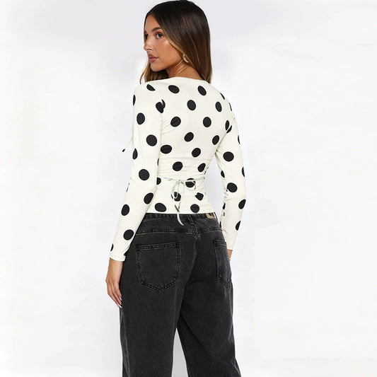 Benta Bustier |  Polka Dot Design met Strikdetail