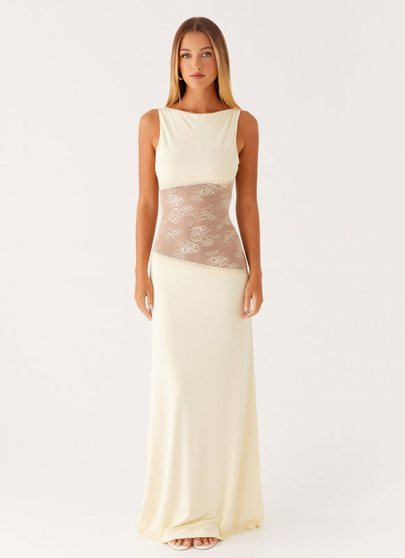 Noelia Zwarte Lange Jurk | Elegante Maxi Jurk met Open Rug en Kanten Details 8