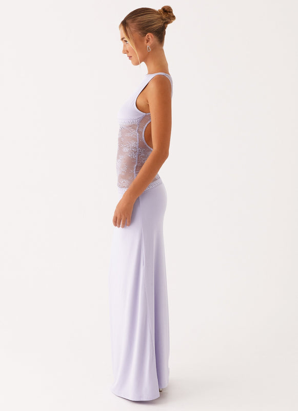 Noelia Zwarte Lange Jurk | Elegante Maxi Jurk met Open Rug en Kanten Details 14