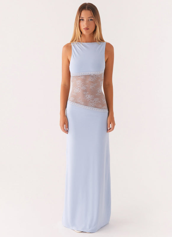 Noelia Zwarte Lange Jurk | Elegante Maxi Jurk met Open Rug en Kanten Details 25