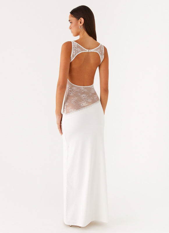 Noelia Zwarte Lange Jurk | Elegante Maxi Jurk met Open Rug en Kanten Details 34