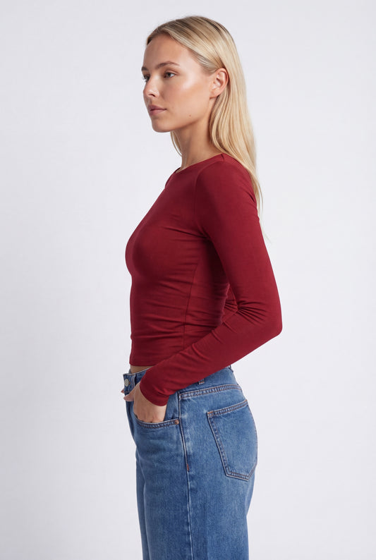 Alda Dames Top | Lange Mouwen Met Stretch