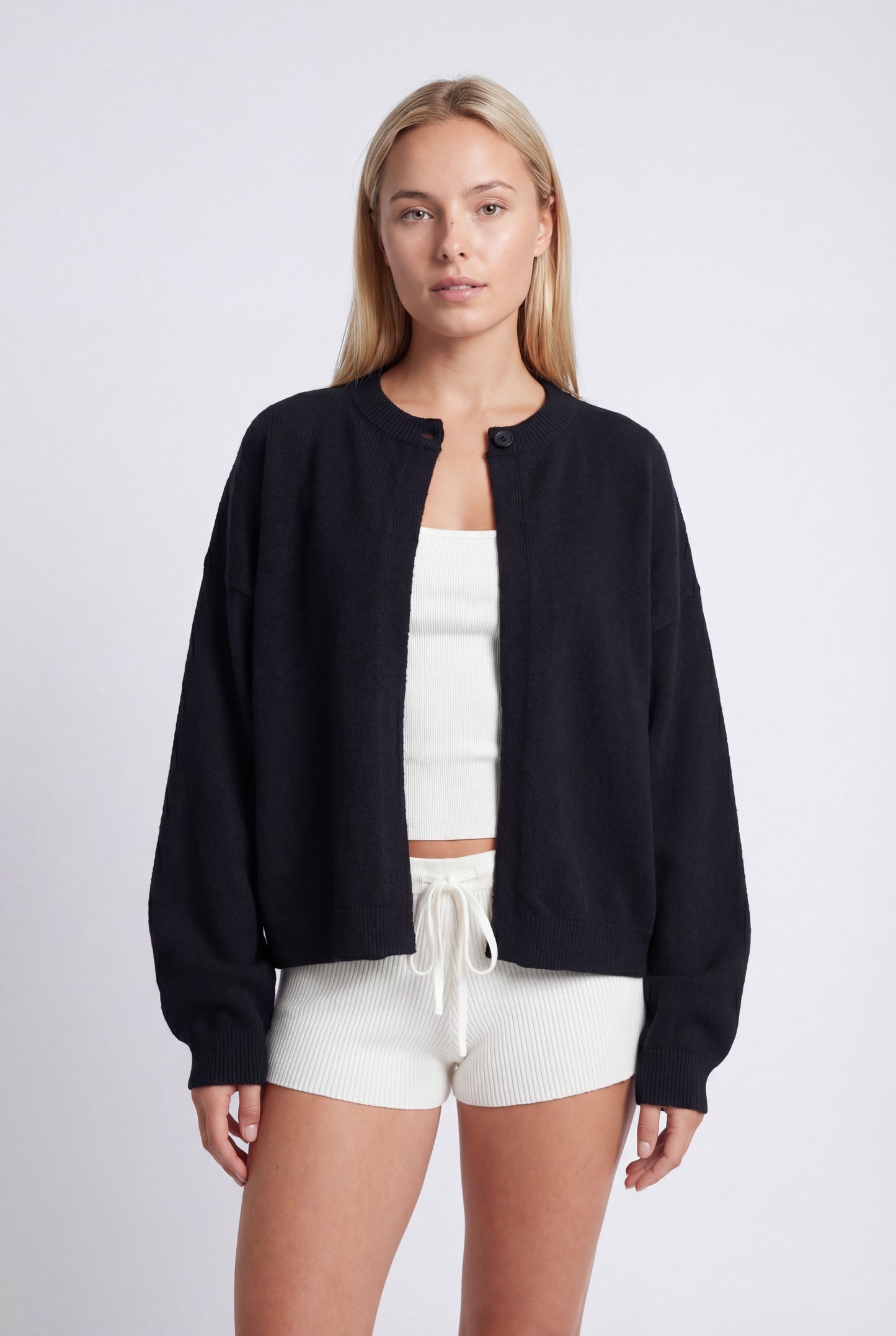 Astra Vest Women | Oversized Fit with High Round Neckline