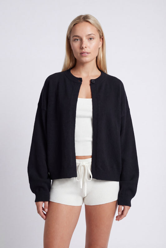 Astra Vest Dames | Oversized Pasvorm met Hoge Ronde Halslijn
