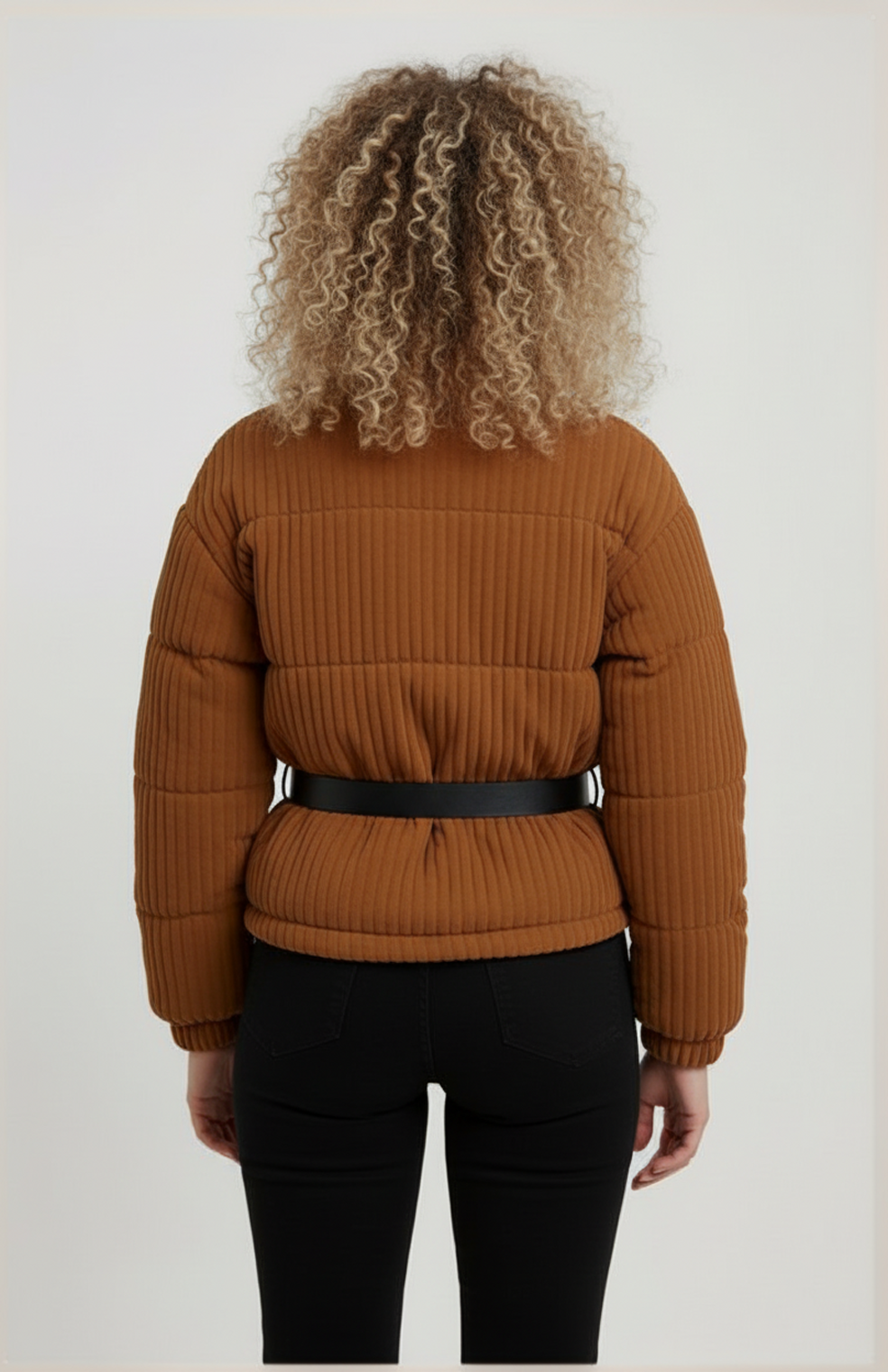 Kiral Dames Pufferjas | Korte Gewatteerde Jas Met Ribstructuur