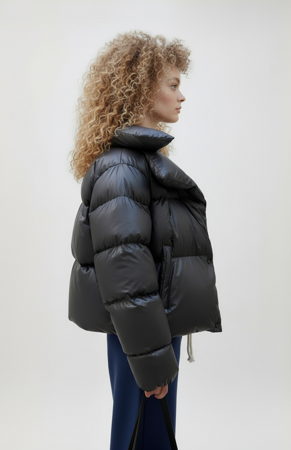 Jorunn Gewatteerde Jas Dames |  Oversized Winterjas met afneembare capuchon