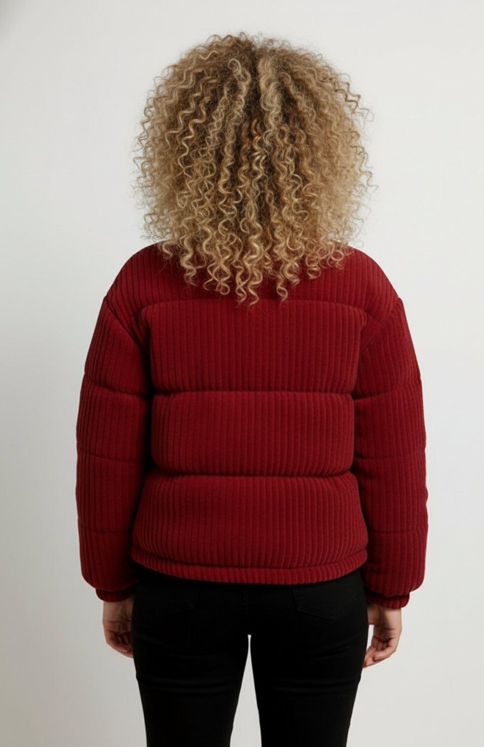 Kiral Dames Pufferjas | Korte Gewatteerde Jas Met Ribstructuur