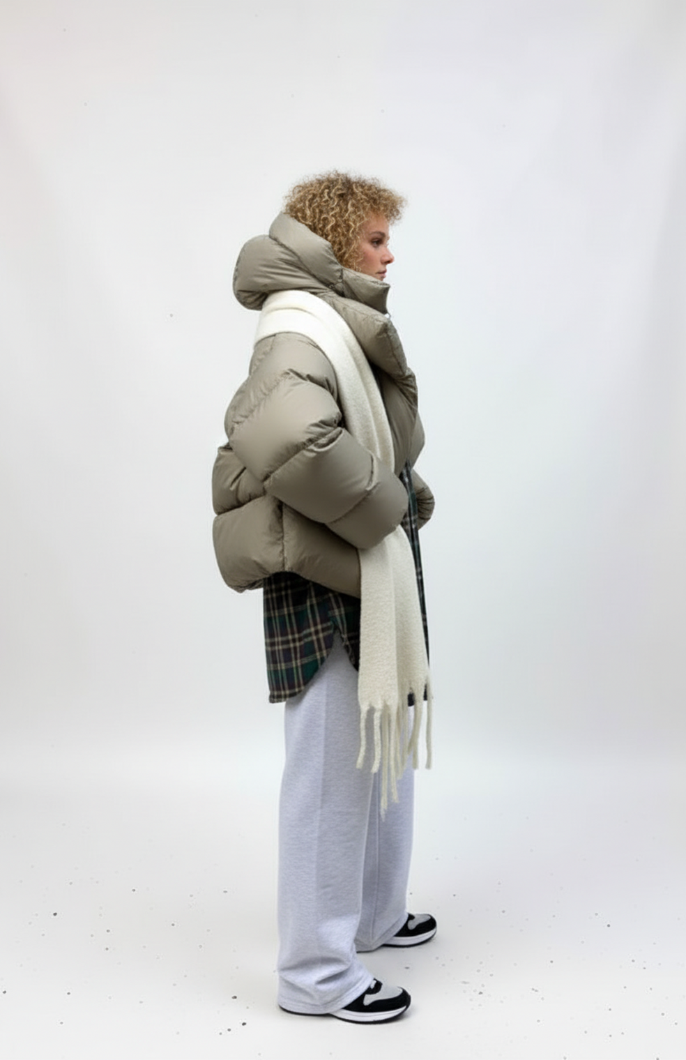 Jorunn Gewatteerde Jas Dames |  Oversized Winterjas met afneembare capuchon