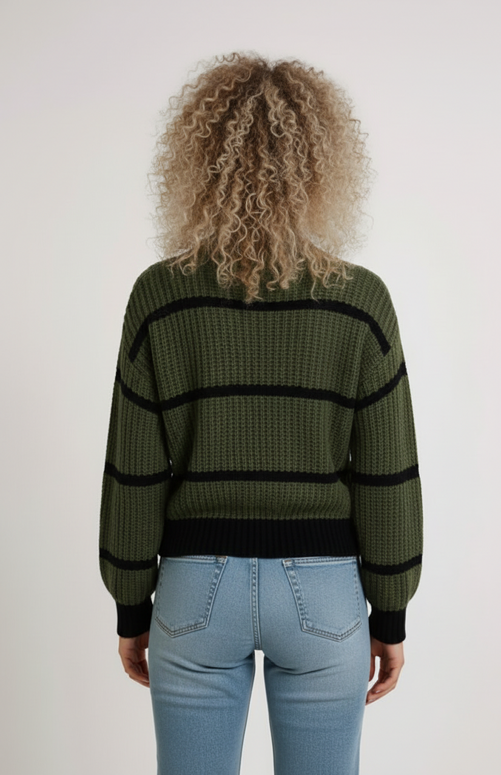 Nerina Dames Coltrui | Losse Pasvorm | Gestreept Design | Geribde Structuur