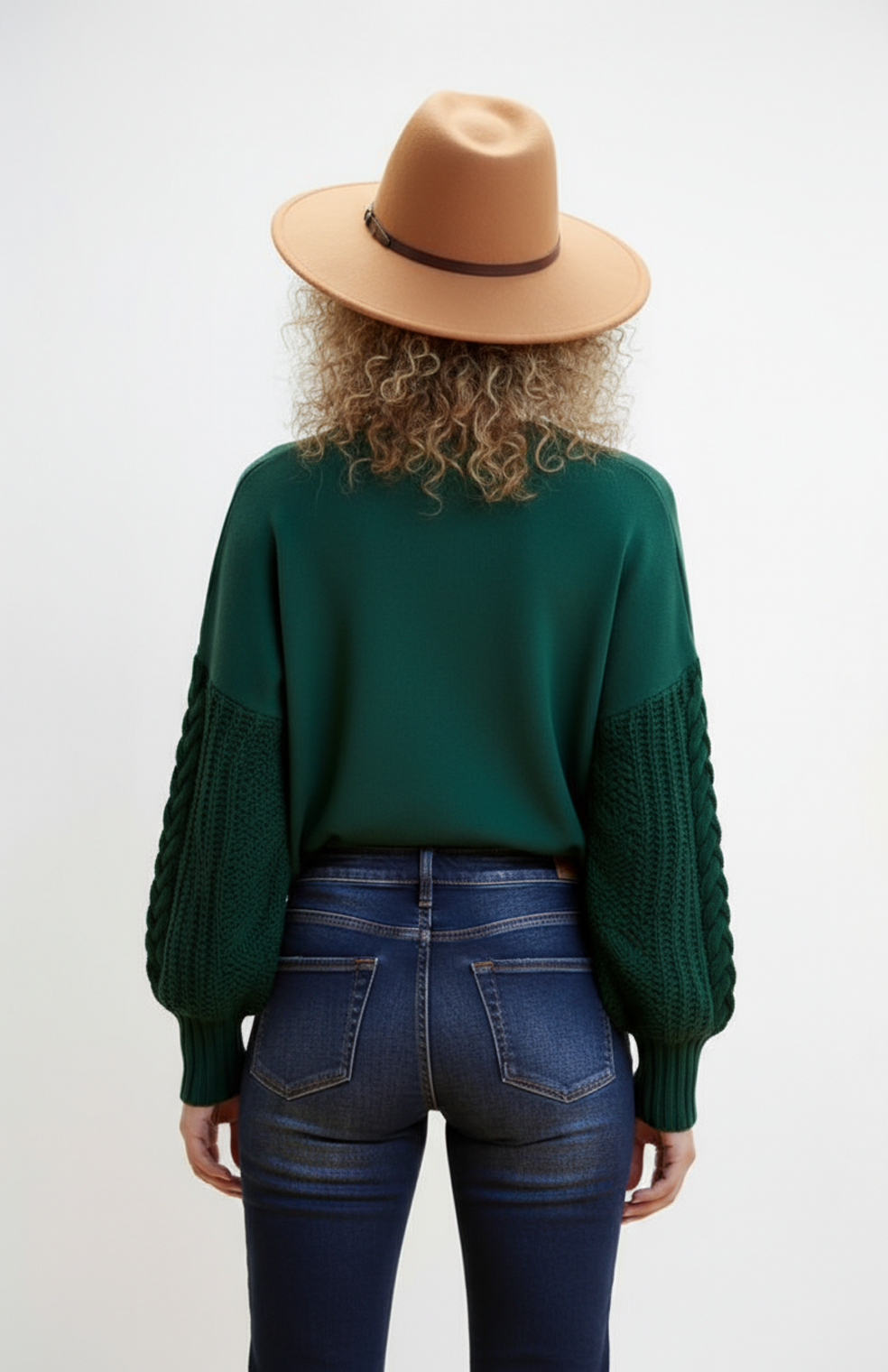 Astra Gebreide Trui Dames | Gevlochten Mouwen Relaxte Pasvorm