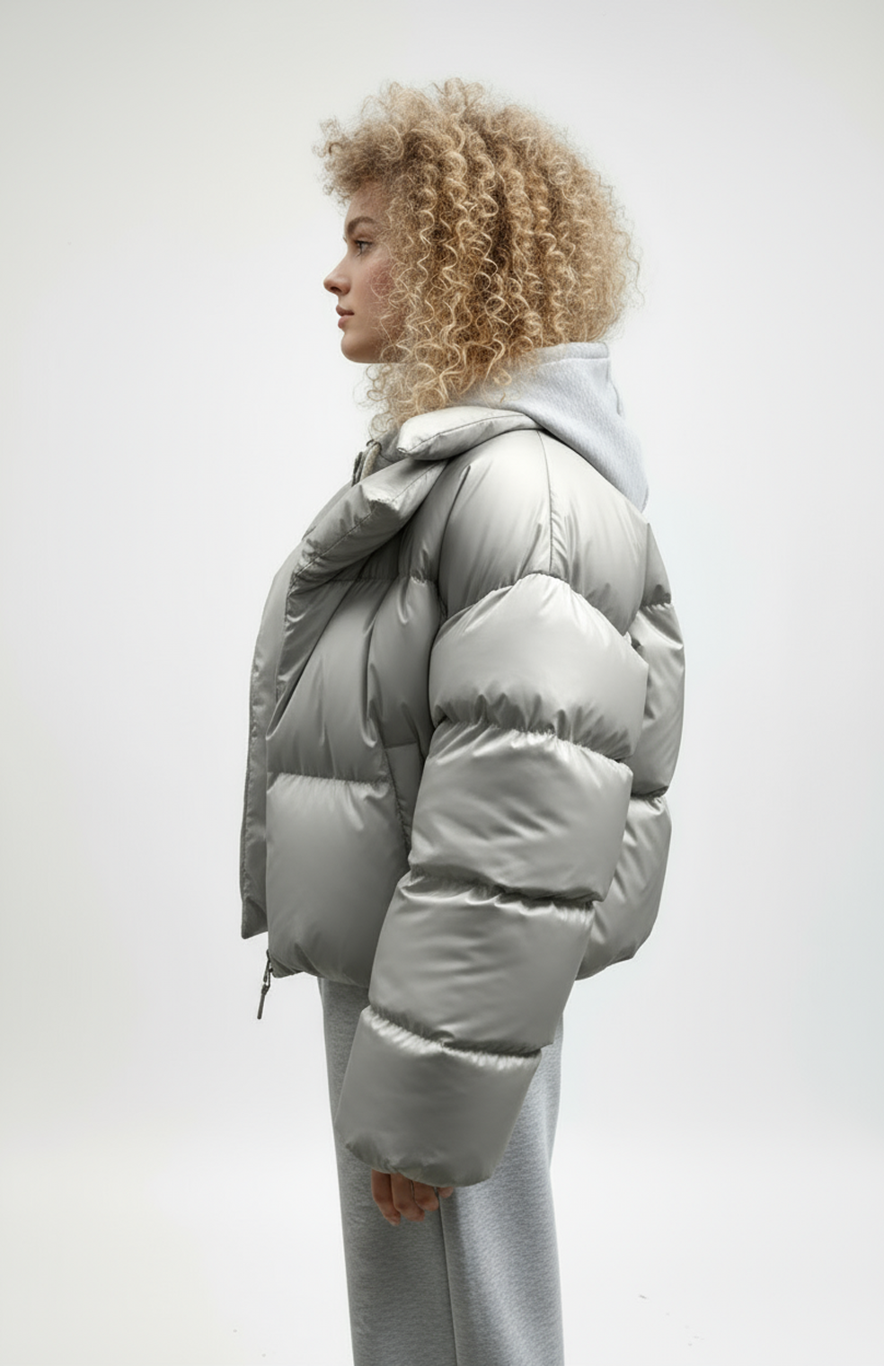 Jorunn Gewatteerde Jas Dames |  Oversized Winterjas met afneembare capuchon