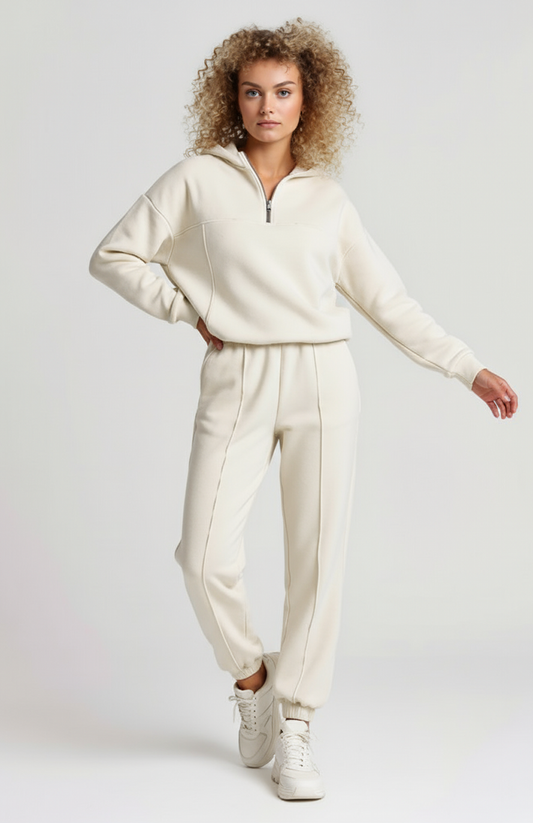 Dames Joggingpak | Half-Zip Trui & Jogger | Comfort Fit