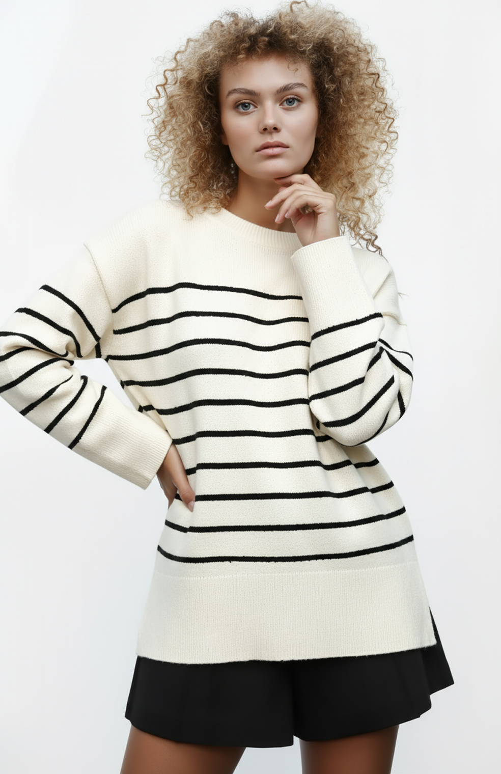 Mira Gestreepte Trui Dames | Minimalistisch Design Comfortabele Stijl