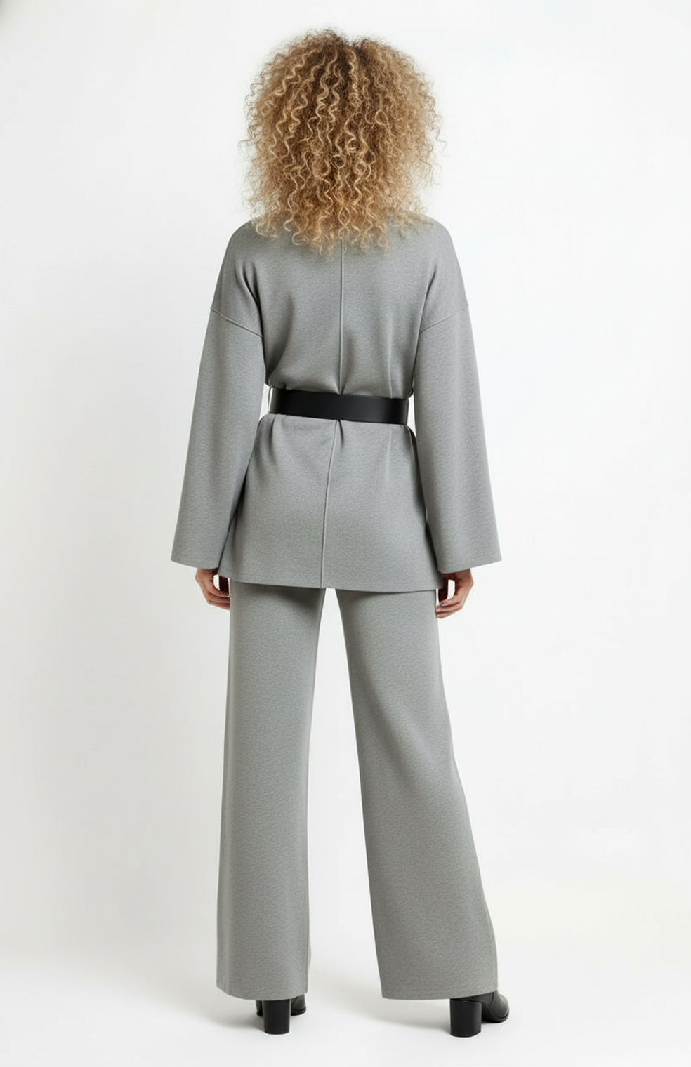 Anna Tweedelige Set Dames | Wijde Broek | Minimalistisch Ontwerp | Brede Tailleband