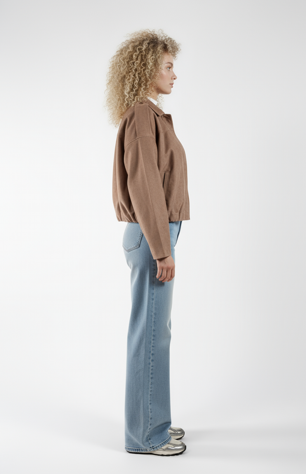 Ivara Damesjas | Suede jas met Lange Mouwen