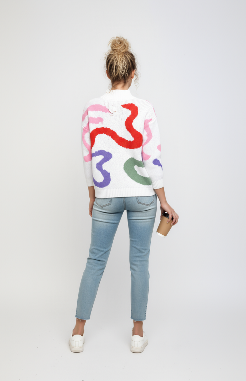 Signe Gebreide Trui Dames | Zacht Structuurdesign Met Ronde Hals