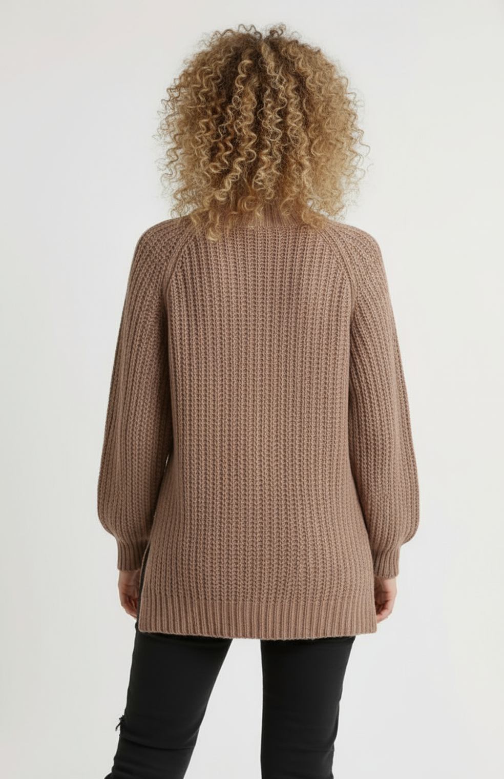 Giorgia Women's Turtleneck | Oversized | Side Slit | Knitted