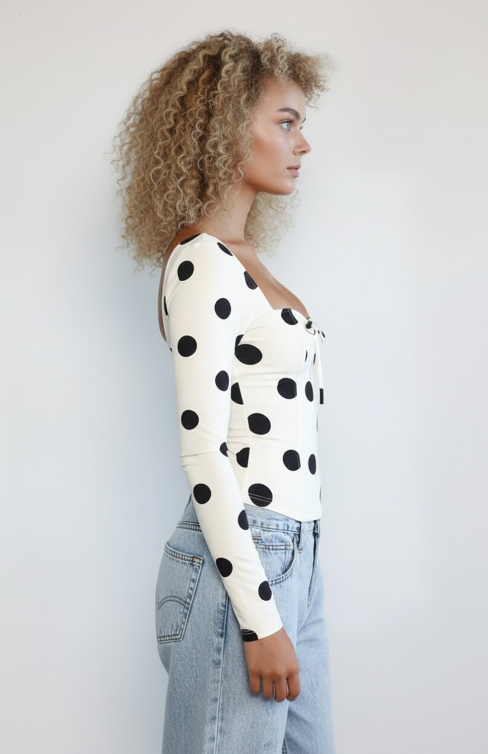 Benta Bustier |  Polka Dot Design met Strikdetail