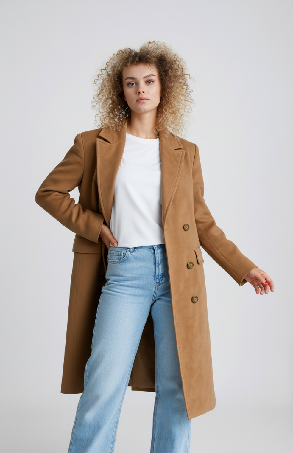 Alva Lange Trenchcoat | Elegante Drape Jasje