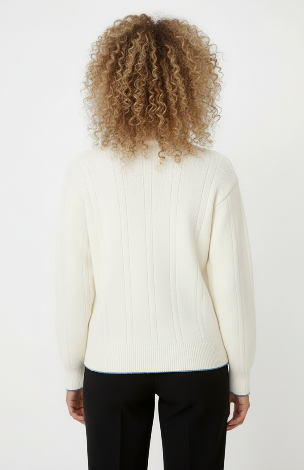 Dames Gebreid Vest | Ritssluiting | Contrasterende Afwerking En Zachte Structuur