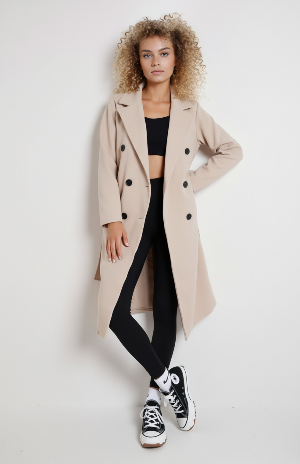 Celina Trenchcoat Dames | Elegante Pasvorm met Ceintuur