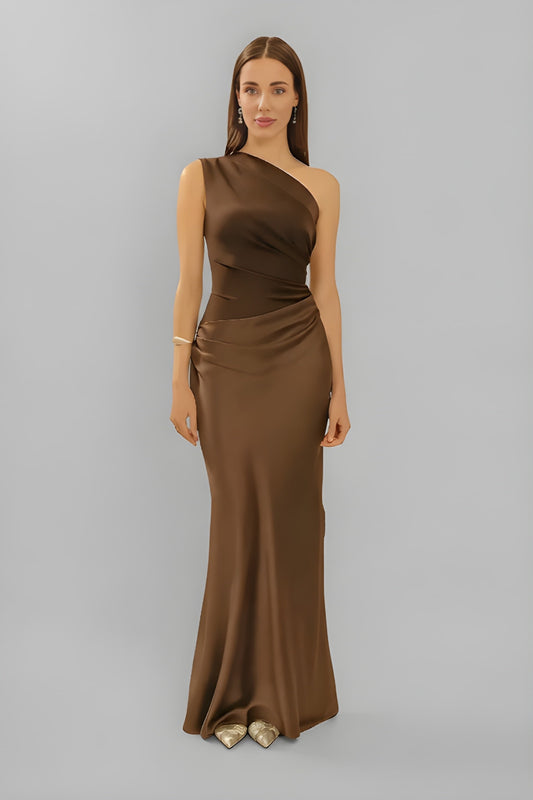 Talivra Jurk | One-Shoulder | Maxi Lengte | Elegante Pasvorm