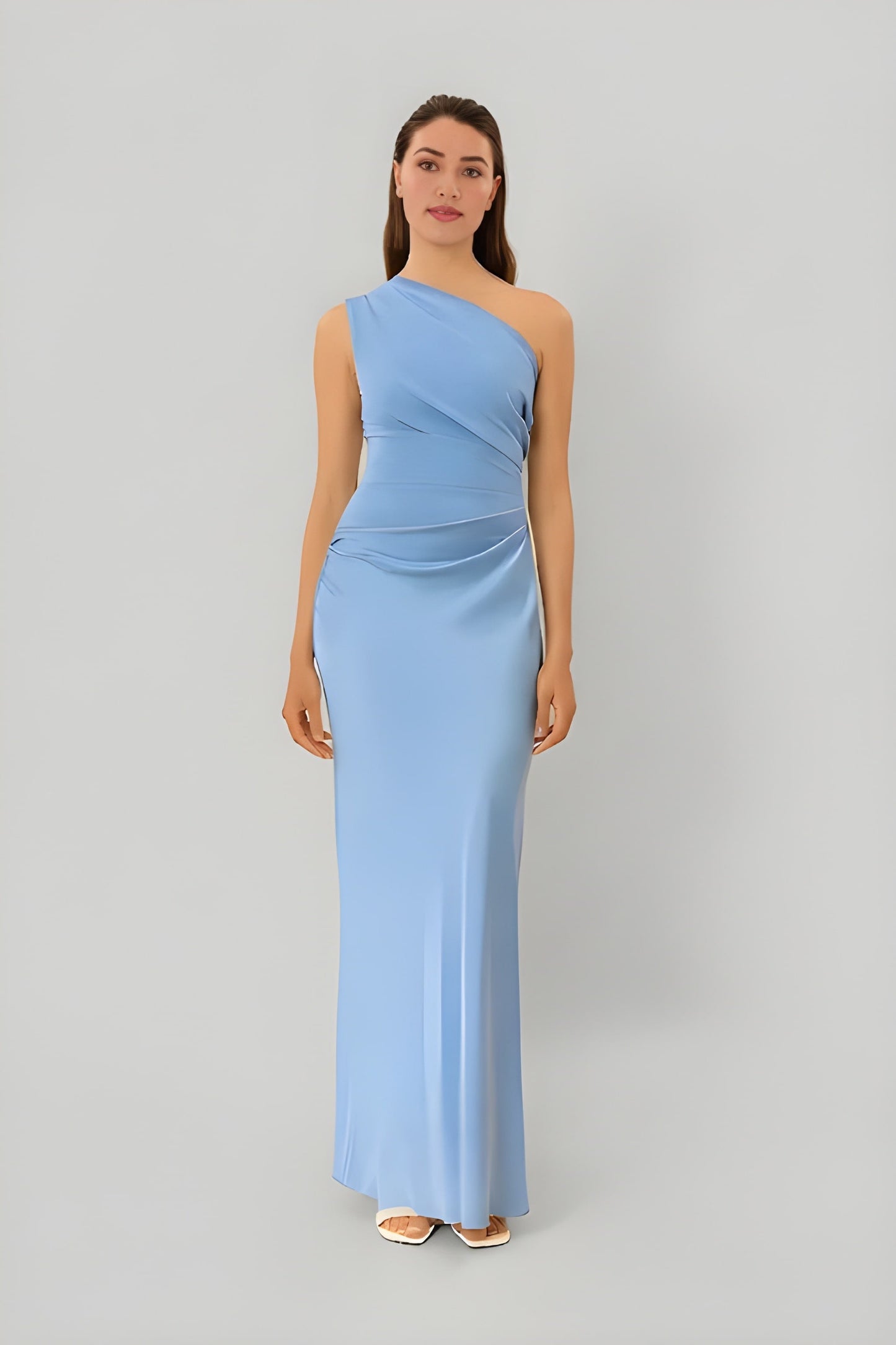 Talivra Jurk | One-Shoulder | Maxi Lengte | Elegante Pasvorm