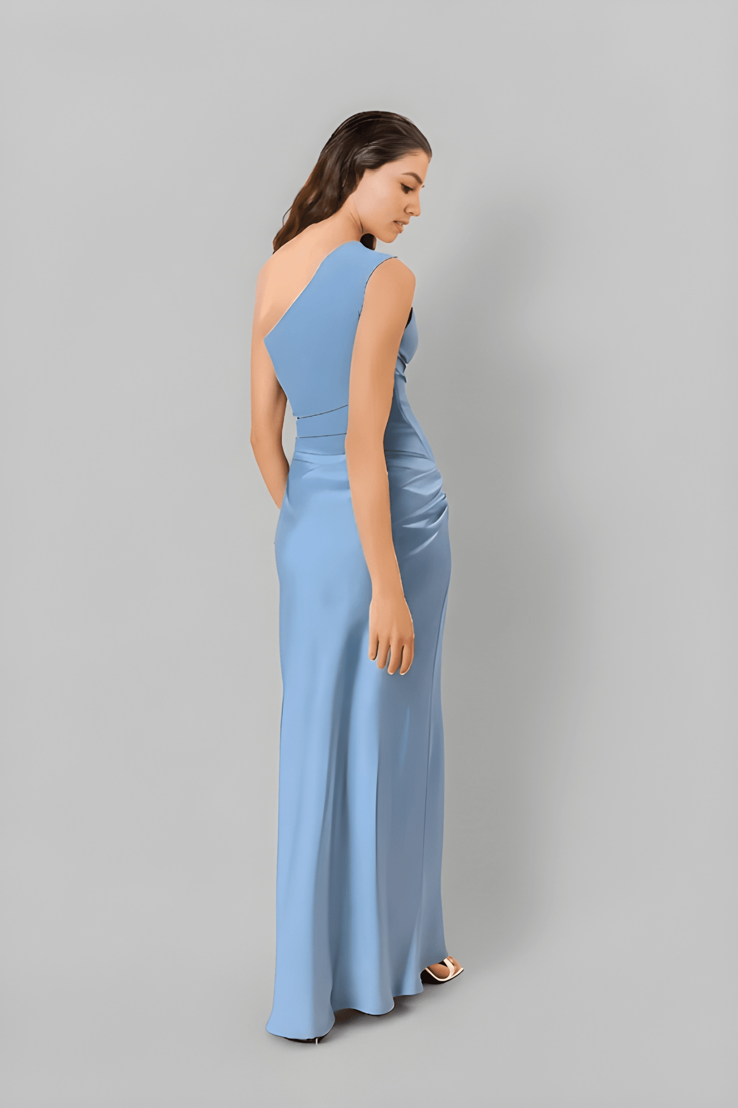 Talivra Jurk | One-Shoulder | Maxi Lengte | Elegante Pasvorm