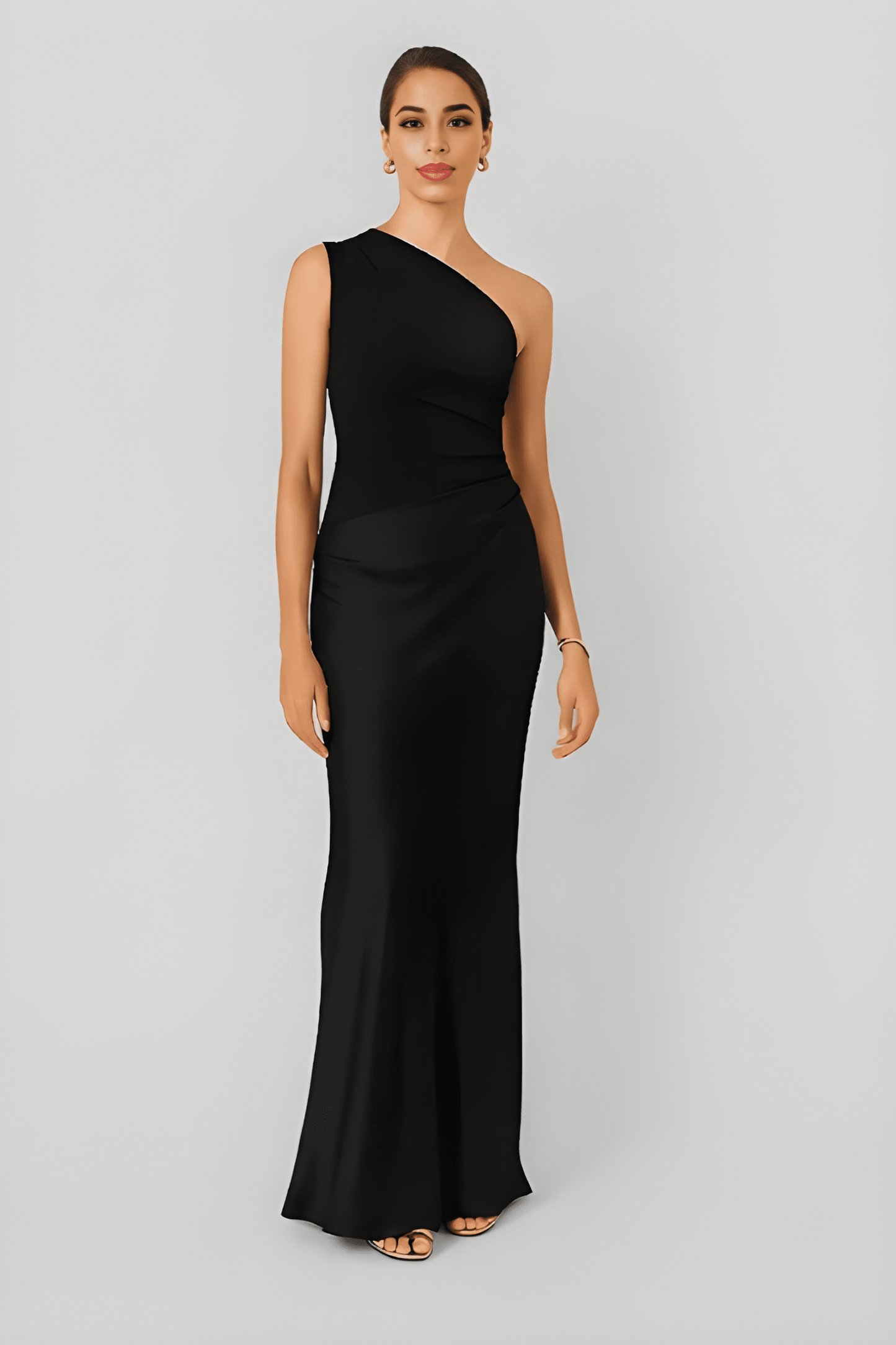 Talivra Jurk | One-Shoulder | Maxi Lengte | Elegante Pasvorm