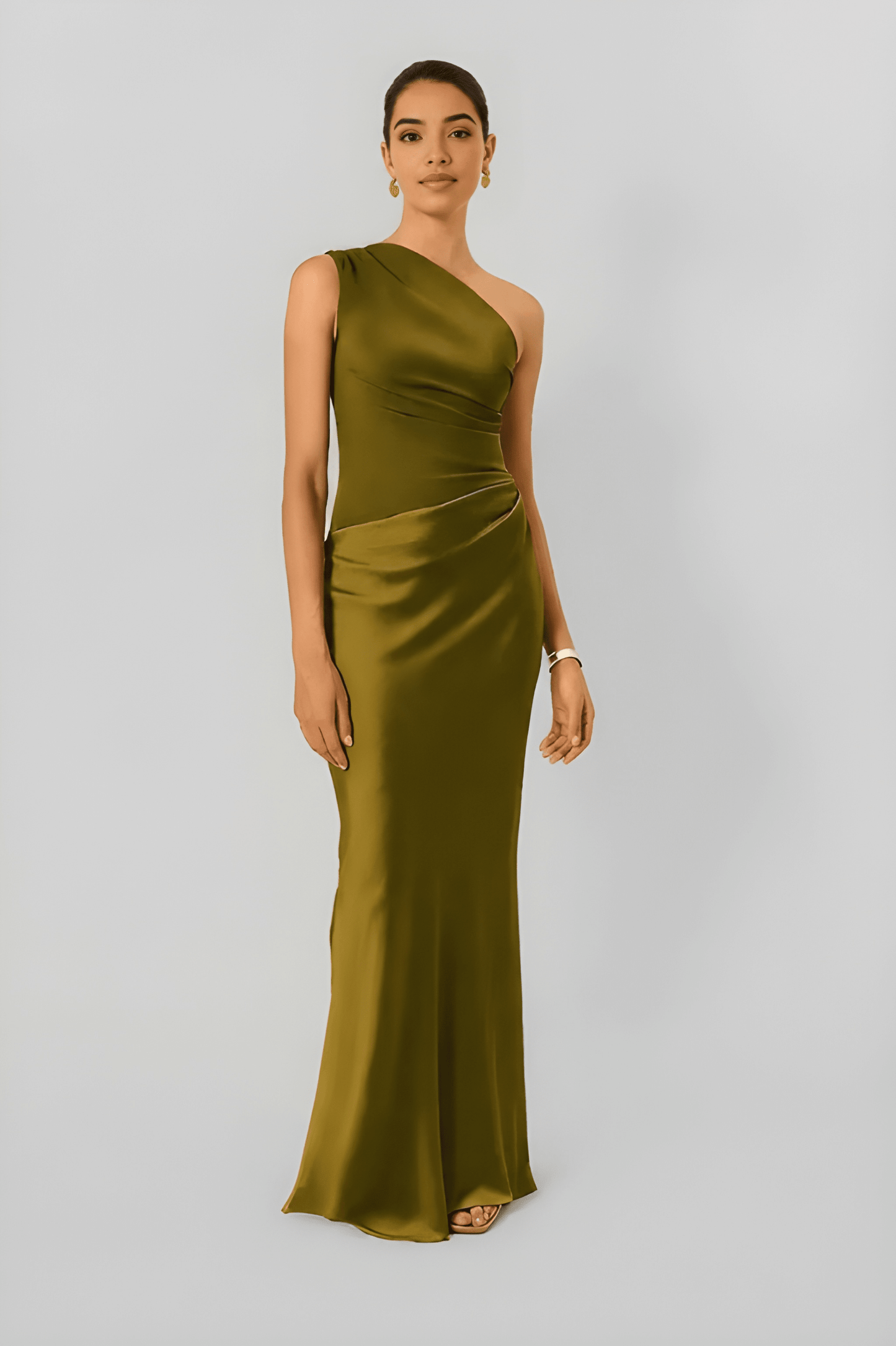 Talivra Jurk | One-Shoulder | Maxi Lengte | Elegante Pasvorm