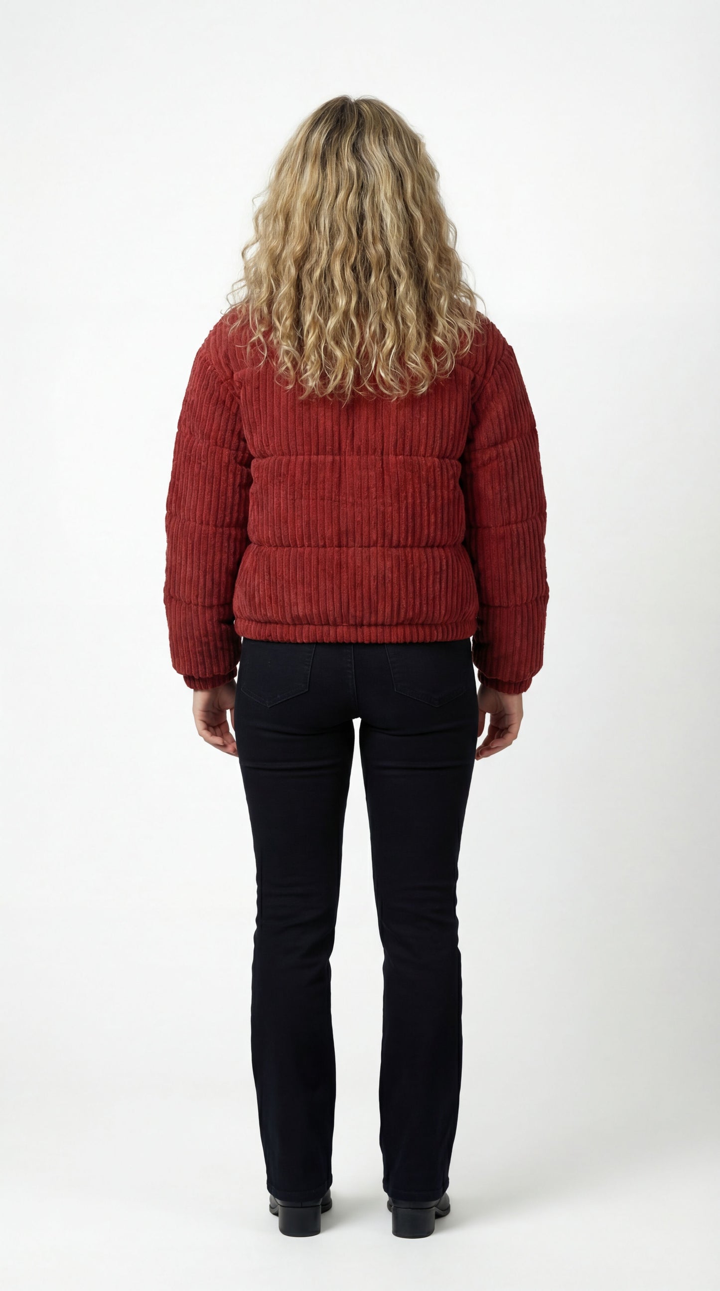 Kiral Women's Puffer Jacket | Short Quilted Jacket with Ribbed Texture